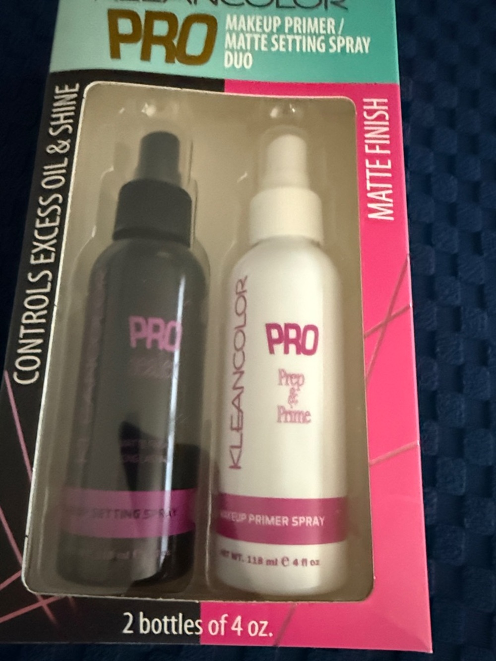 Kleancolor PRO Matte Primer & Setting Spray Duo - Black & White